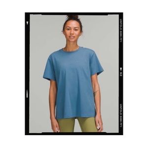 Lululemon All Yours Short Sleeve Tee in Soft Denim